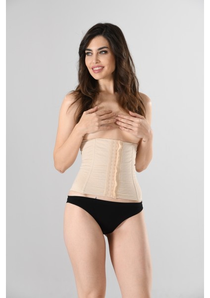 Agraflı Kadın Bel Korse Siyah Örme Seamless Dikişsiz Soft modelleri