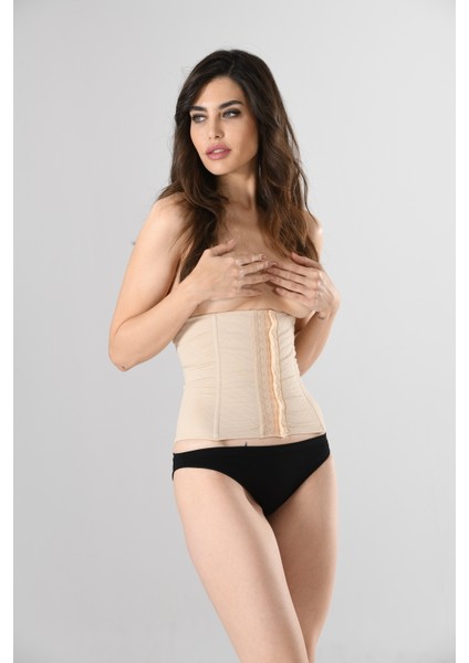 Agraflı Kadın Bel Korse Siyah Örme Seamless Dikişsiz Soft indirimleri