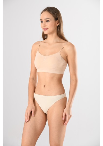 Ince Askılı 11266 Büstiyer Beyaz Sıfır Kol Modal Örme Seamless Dikişsiz Basic Kadın Büstiyer indirimleri