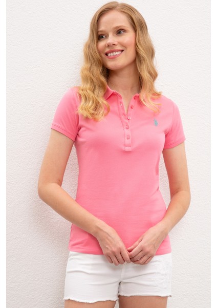 Kadın Pembe Basic T-Shirt 50222743-VR041