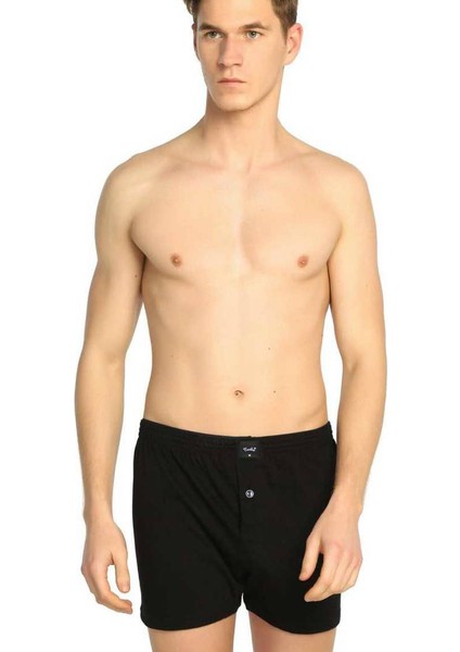 117 Erkek Düz Penye Boxer
