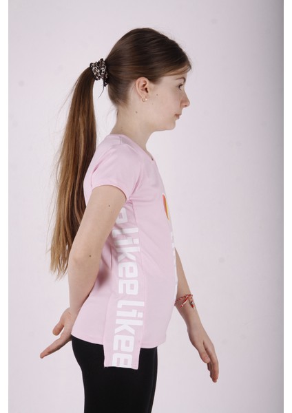 Kız Çocuk Likee Baskılı T-Shirt fiyatları