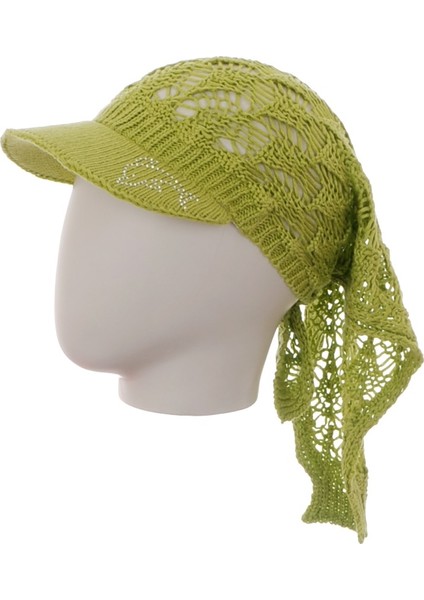 Ağ Örgü Bandana Yeşil