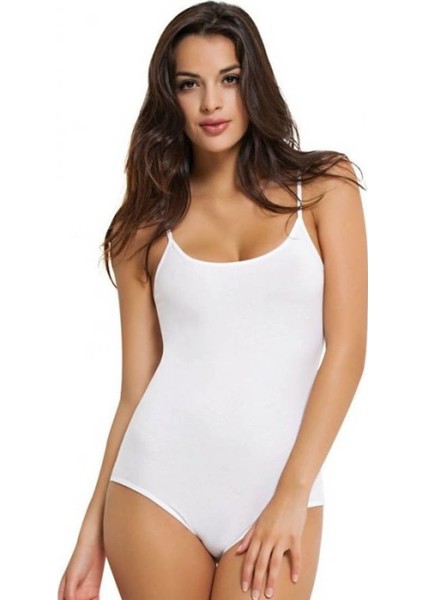 Kadın Ip Askılı Body 148 | Beyaz
