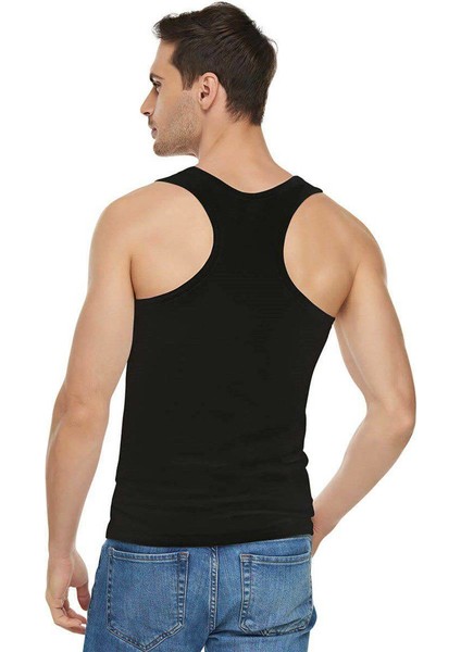 Erkek Elastan Spor Atlet 1304 | Siyah