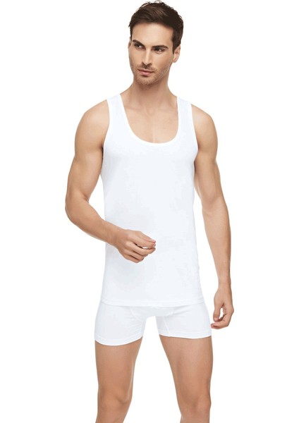 Erkek Penye Atlet 1001 | Beyaz