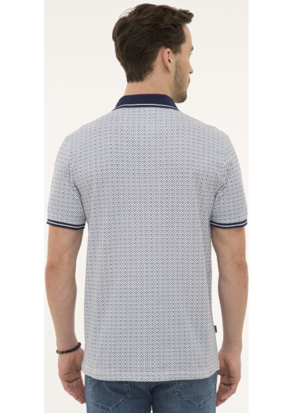 Erkek Beyaz Regular Fit Baskılı Polo Yaka Tişört 50221422-VR013 modelleri