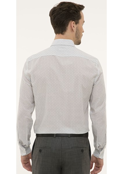 Erkek Siyah Slim Fit Uzun Kollu Gömlek 50227239-VR046