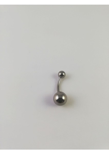 G23 Titanyum Gümüş Gri Göbek Piercing