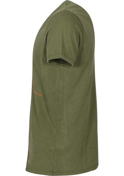 V Yaka Baskılı Erkek T-Shirt 20592
