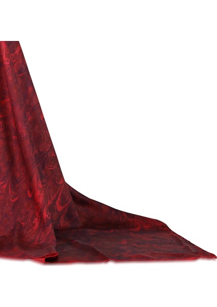 EL İŞÇİLİĞİ KADIN RENKLİ EBRU EŞARP 90*90 cm - E0084