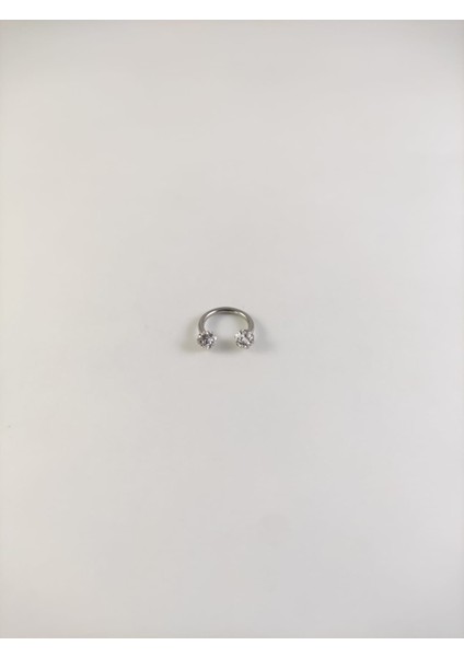 316L Cerrahi Çelik Shambala Taşlı 10MM Septum Piercing