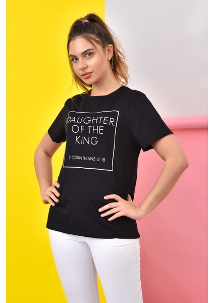 GYM00015 Likrali Koton Kadin T-Shirt