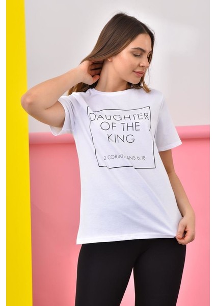 GYM00015 Likrali Koton Kadin T-Shirt