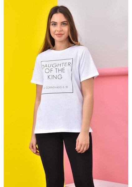 GYM00015 Likrali Koton Kadin T-Shirt