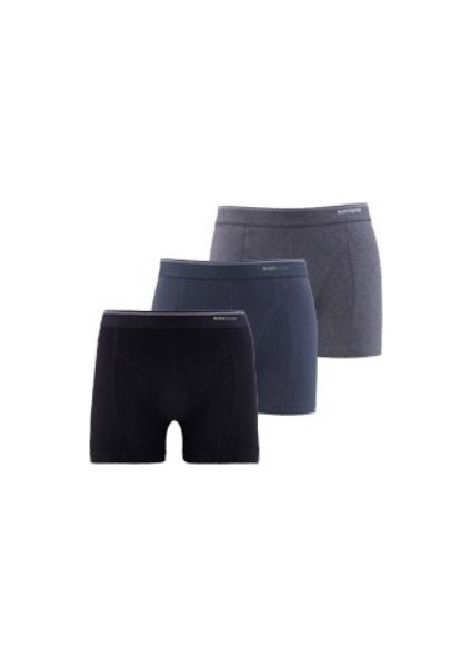 - 9683 -Erkek 3'Lü Çok Renkli Boxer