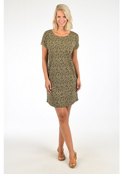 Geisha Khaki Green Elbise