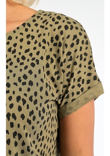 Geisha Khaki Green Elbise