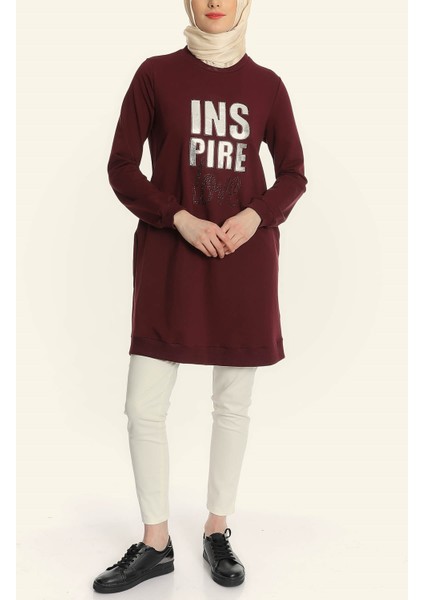 Kadın Inspire Sweat - Mürdüm