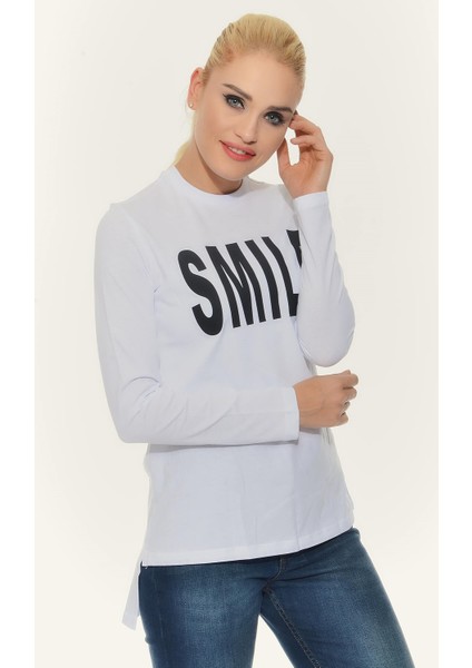 Kadın T-Shirt - Beyaz fiyatları