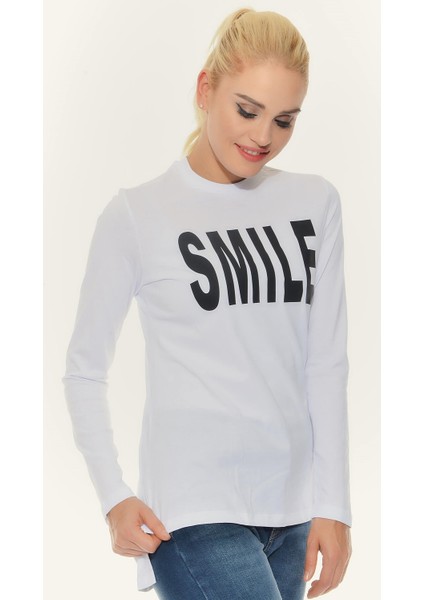 Kadın T-Shirt - Beyaz indirimleri