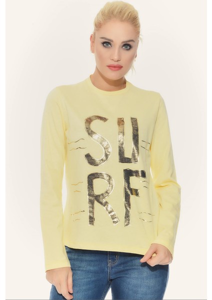 Kadın T-Shirt - Sarı fiyatları
