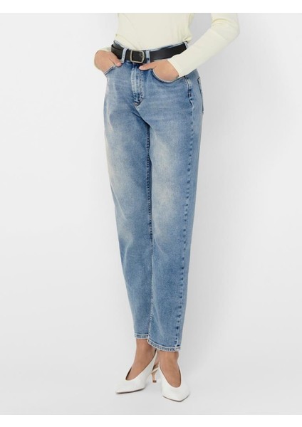 Kadın Yüksek Bel Mom Jeans 15193864