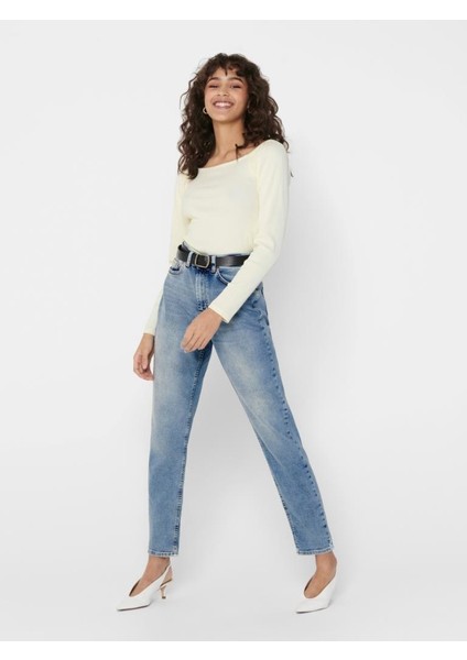 Kadın Yüksek Bel Mom Jeans 15193864 fiyatları