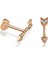 14 Ayar Altın Ok Tragus Piercing 1