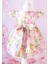 Lilipoupee Renkli Bahar Çiçek Desenli Elbise 6 - 9 Ay