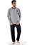 Ri̇molli̇ Erkek 2031 Uzun Kol Süprem Pijama Takımı Gri 1