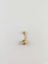 316L Cerrahi Çelik Gold Renk Zirkon Taşlı Göbek Piercing 2