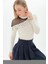 9100986 Yumoş Tek Omuzu Tül Incili Bluz 1
