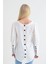 9151526 Bodrum Kum.Arkası Kolu Düğmeli Bluz 4