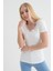 91515270 Kaşkorse Önü Arkası V Dantelli Kısa Kol Bluz 2