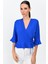 9363028 Kobe Kruvaze Eteği Kolu Fırfırlı Capri Kol Bluz 4