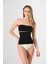 Agraflı Kadın Bel Korse Siyah Örme Seamless Dikişsiz Soft 5