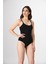Ayar Askılı Çıtçıtlı Kadın Body Korse Beyaz Örme Seamless Dikişsiz Soft 3