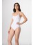 Ayar Askılı Çıtçıtlı Kadın Body Korse Beyaz Örme Seamless Dikişsiz Soft 2