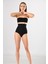 Yüksek Bel Slip Slikon Kadın Külot Korse Beyaz Örme Seamless Dikişsiz Soft 5
