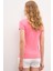 Kadın Pembe Basic T-Shirt 50222743-VR041 4