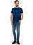 Erkek Lacivert Slim Fit Bisiklet Yaka T-Shirt 50226354-VR033 4