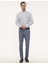 Erkek Lacivert Slim Fit Uzun Kollu Gömlek 50227239-VR033 4
