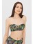 Çok Renkli Blossom Strapless Half Band Bikini Üstü 2