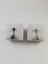 G23 Titanyum Iki Adetlik Gümüş Gri ve Siyah Göbek Piercing Set 1
