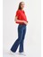 Kadın İspanyol Ultra Likra Jean Pantolon Premium - Koyu Mavi 1