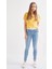 Kadın Skinny Ultra Likra Jean Pantolon Wth Gold - Açık Mavi 1