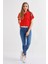 Kadın Skinny Ultra Likra Jean Pantolon Wth Gold - Koyu Mavi 5