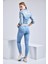 Kadın Wendy Skinny Ultra Likra Jean Pantolon Wth Gold - Açık Mavi 4