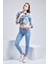 Kadın Wendy Skinny Ultra Likra Jean Pantolon Wth Gold - Açık Mavi 5